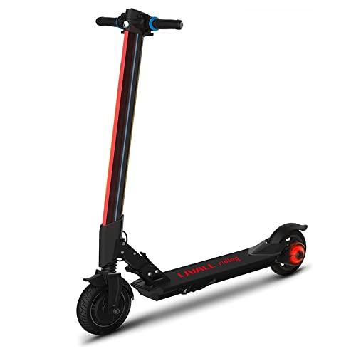A7人気シール帳 スマートAPP搭載折りたたみ式電動キックスクーター 「LIVALL」 、8インチソリッドタイヤ&空気入りタイヤのスクーター調光式アンビエント照明、ダブルブレー 【L2765801386】(99143円)