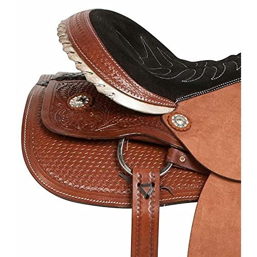 【売り切りお値下げ】 デマンドクラブ。ラフアウトウエスタンレザープレジャートレイル牧場作業馬サドルタックセット (13インチ) 【O1737667641】(62289円)