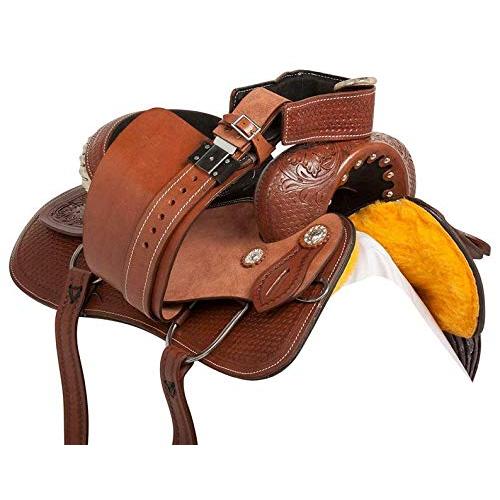 【売り切りお値下げ】 デマンドクラブ。ラフアウトウエスタンレザープレジャートレイル牧場作業馬サドルタックセット (13インチ) 【O1737667641】(62289円)