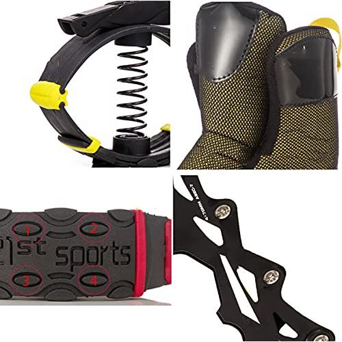 中古 KTTR大人・子供・青少年カンガルーシューズ跳躍高床フィットネス運動反重力ランニングブーツ黄色跳ね靴L 【LWH7201008805】(25813円)