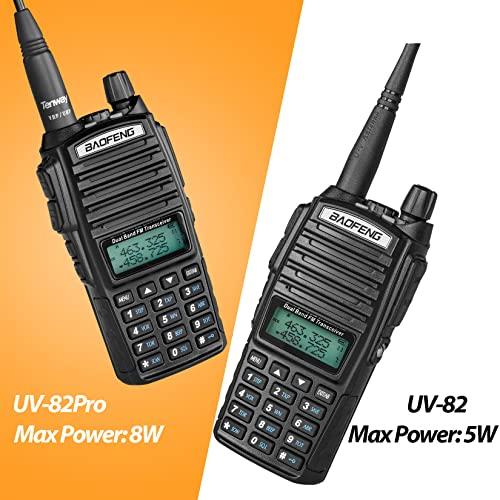 BaoFeng　Ham　Radio　Walkie　Way　Amateur　High　UV-82　Talkie　Radio　Pro　Two　Dual　W　Band　Power　Portable　(2個)