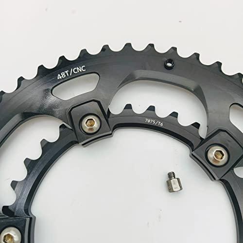 bikinGreen CNCロードチェーン4831 T BCD 110 mm 5ボルト10-11スピード、マットブラック BCD mm bikinGreen CNCロードチェーン4831 5ボルト10 11スピード マットブラック