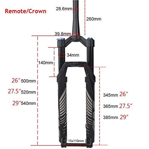 25【新品未使用】 LvTu MTBエアフロントフォークサスペンション26/27.5/29インチ、手動ロックアウト、39.8 mmテーパー、140 mmトラベル、15 x 110 mm、ディスクブレーキブラッ 【JS1262012051】(45239円)