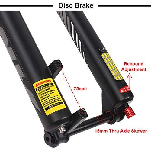 25【新品未使用】 LvTu MTBエアフロントフォークサスペンション26/27.5/29インチ、手動ロックアウト、39.8 mmテーパー、140 mmトラベル、15 x 110 mm、ディスクブレーキブラッ 【JS1262012051】(45239円)