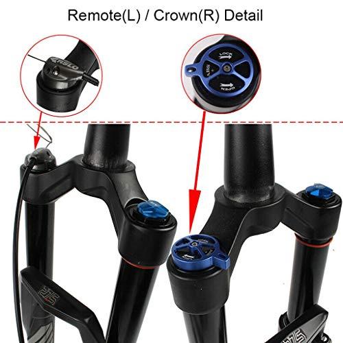 本日価格！！ LvTu MTBエアフロントフォークサスペンション26/27.5/29インチ、手動ロックアウト、39.8 mmテーパー、140 mmトラベル、15 x 110 mm、ディスクブレーキブラッ 【IQY9391930572】(33667円)