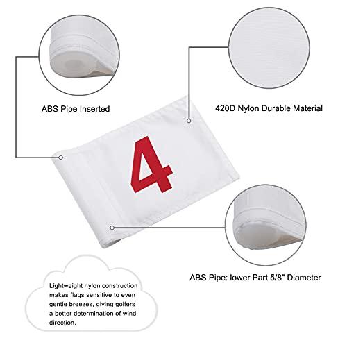 [大特価] KINGTOPゴルフフラッグスティックミニ、ヤードにグリーンフラッグを置く、6インチホールカップ、8インチ×6インチゴルフフラッグ、3フィートイエローフラッ 【HOV6715811549】(24074円)