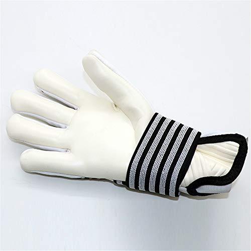 プロGKグローブ3.5 mmラテックス製エリートGKグローブ最大グリップ大人ユースサイズ8|9|10 (ホワイト、8) プロGKグローブ3 mmラテックス製エリートGKグローブ最大グリップ大人ユースサイズ8|9|10 ホワイト