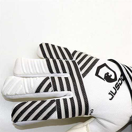 プロGKグローブ3.5 mmラテックス製エリートGKグローブ最大グリップ大人ユースサイズ8|9|10 (ホワイト、8) プロGKグローブ3 mmラテックス製エリートGKグローブ最大グリップ大人ユースサイズ8|9|10 ホワイト