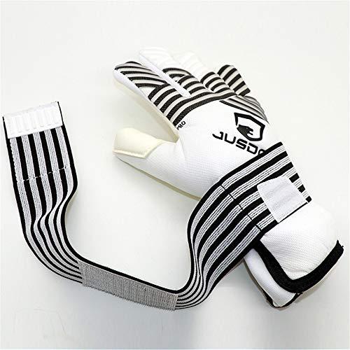 プロGKグローブ3.5 mmラテックス製エリートGKグローブ最大グリップ大人ユースサイズ8|9|10 (ホワイト、8) プロGKグローブ3 mmラテックス製エリートGKグローブ最大グリップ大人ユースサイズ8|9|10 ホワイト