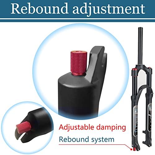 現品発送 LvTu Air MTBサスペンションフォーク26/27.5/29トラベル120 mm、リバウンド調整1-1/8ストレート/テーパーチューブQR 9 mm超軽量ディスクブレーキマウンテン 【BCD8344392510】(29912円)