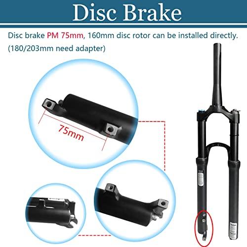 【正規品】 LvTu Air MTBサスペンションフォーク26/27.5/29トラベル120 mm、リバウンド調整1-1/8ストレート/テーパーチューブQR 9 mm超軽量ディスクブレーキマウンテン 【AA8344389204】(29912円)