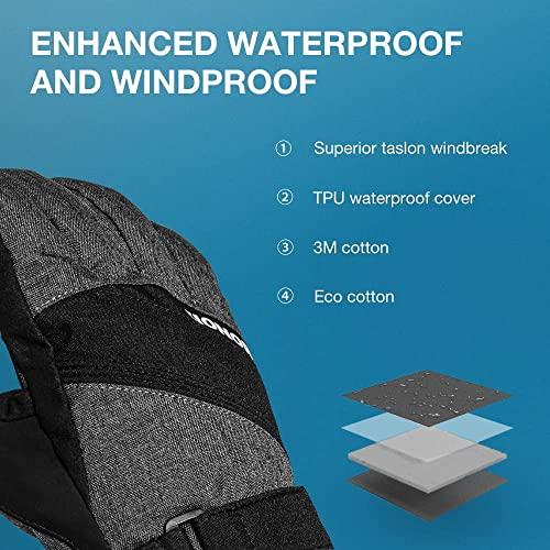 ZIONORスキーグローブ、スキースノーボードグローブパフォーマンススキーグローブ寒冷地用スノースポーツグローブ男子女子 ZIONORスキーグローブ スキースノーボードグローブパフォーマンススキーグローブ寒冷地用スノースポーツグローブ男子女子