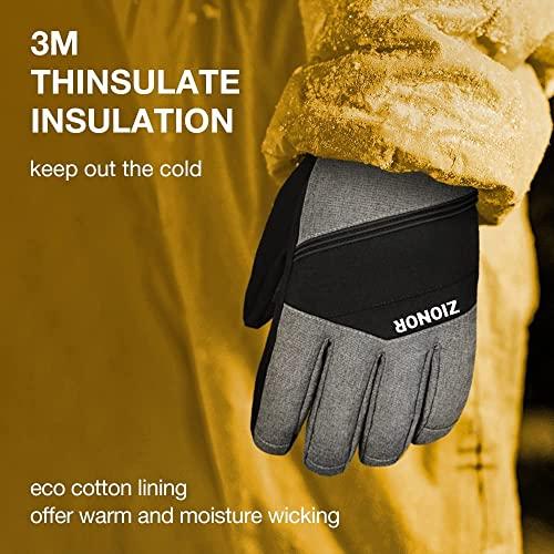 ZIONORスキーグローブ、スキースノーボードグローブパフォーマンススキーグローブ寒冷地用スノースポーツグローブ男子女子 ZIONORスキーグローブ スキースノーボードグローブパフォーマンススキーグローブ寒冷地用スノースポーツグローブ男子女子