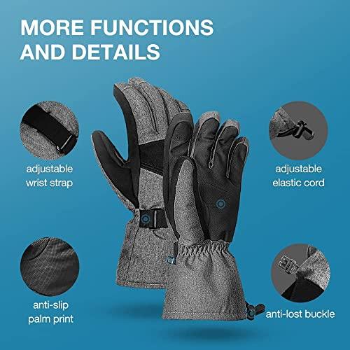 ZIONORスキーグローブ、スキースノーボードグローブパフォーマンススキーグローブ寒冷地用スノースポーツグローブ男子女子 ZIONORスキーグローブ スキースノーボードグローブパフォーマンススキーグローブ寒冷地用スノースポーツグローブ男子女子