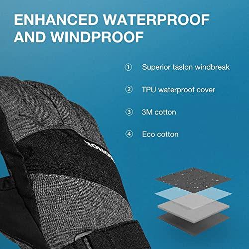 ZIONORスキーグローブ、スキースノーボードグローブパフォーマンススキーグローブ寒冷地用スノースポーツグローブ男子女子 ZIONORスキーグローブ スキースノーボードグローブパフォーマンススキーグローブ寒冷地用スノースポーツグローブ男子女子