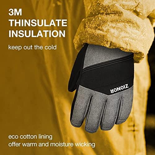 ZIONORスキーグローブ、スキースノーボードグローブパフォーマンススキーグローブ寒冷地用スノースポーツグローブ男子女子 ZIONORスキーグローブ スキースノーボードグローブパフォーマンススキーグローブ寒冷地用スノースポーツグローブ男子女子