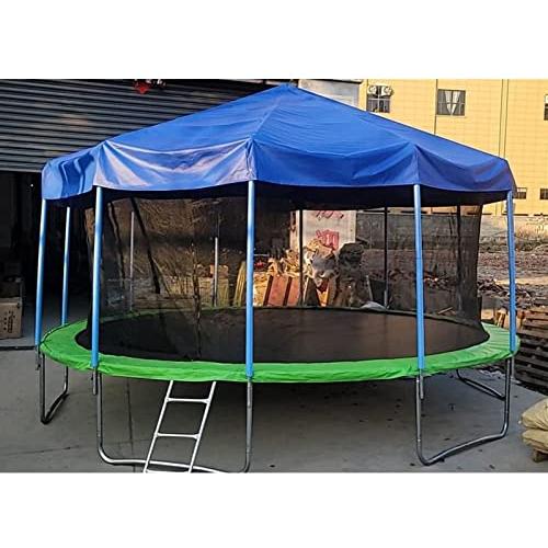 ✨美品✨ トランポリン日除けカバー、トランポリン天蓋サポートフレーム付、6/8/10/12/14/16フィートトランポリン付属品、屋外フィットネス用バックヤードトランポリ 【QGW1357855446】(48675円)