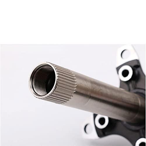 QHIYRZE 170 mmマウンテンバイク用クランクアームセット104 BCD中空一体型MTBクランクセットアルミニウム合金自転車用単鎖対応クランク(カラー:シルバー) QHIYRZE mmマウンテンバイク用クランクアームセット104 BCD中空一体型MTBクランクセットアルミニウム合金自転車用単鎖対応クランク カラー シルバー mm