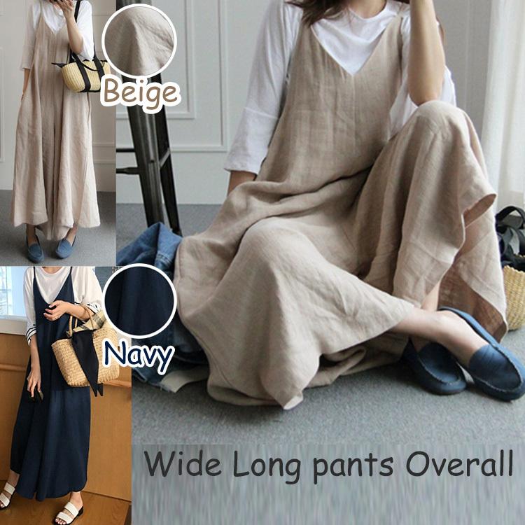半額クーポン キャミサロペット レディース ゆったり 秋 透けない ワイドレッグ オーバーオール パンツ ロング ポケット キャミワンピース カットソー 2003 Navy Navy 通販 Yahoo ショッピング