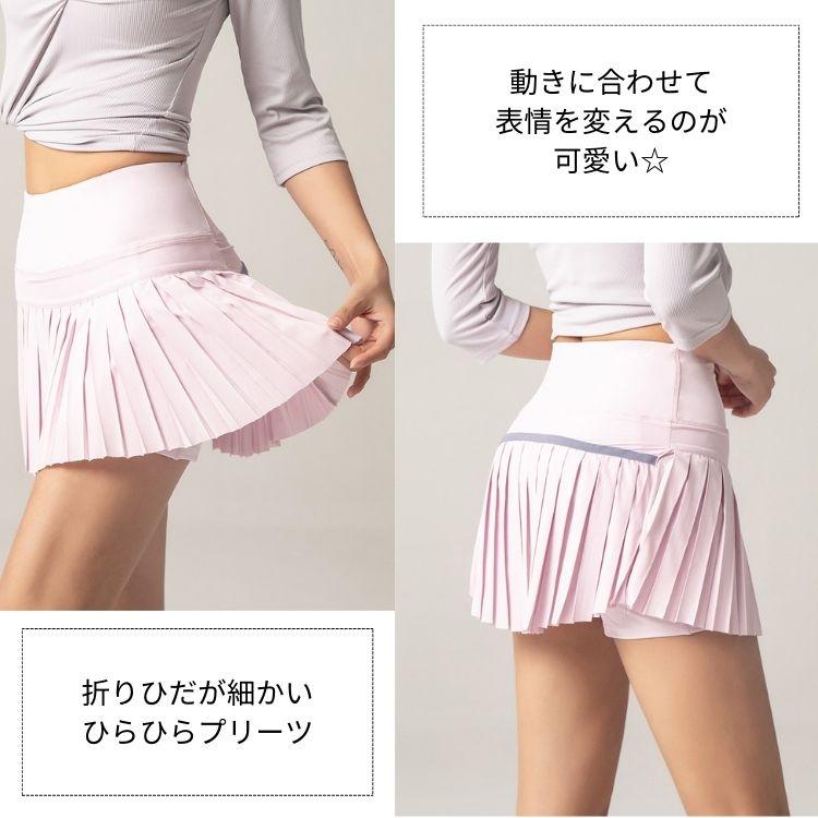 ミニスカート　ゴルフウェア　レディース　プリーツスカート ゴルフスカート レディース インナー付き ミニスカート テニス ゴルフ