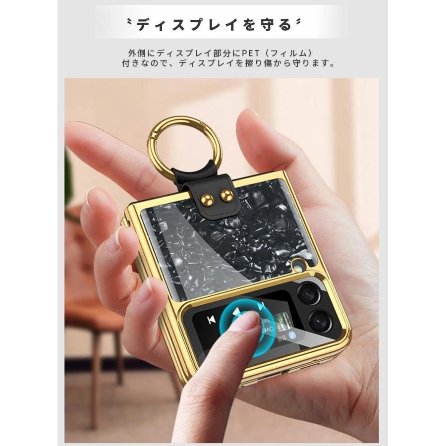 Galaxy ギャラクシー ケース Z Flip4 Z Flip3 5G スマホケース カバー シンプル かわいい ギャラクシーzフリップ3 5G ギャラクシーZフリップ4 5G  おしゃれ 背面｜navy-pink｜09