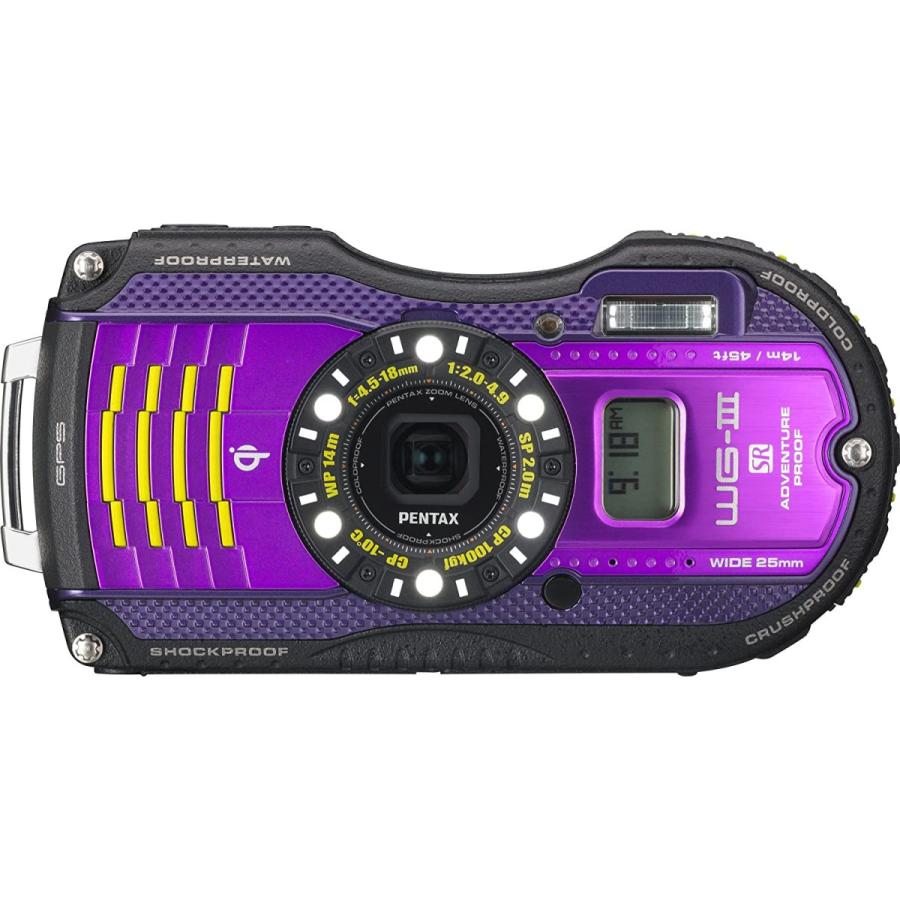 Pentax 防水デジタルカメラ Pentax Wg 3gps パープル 1cmマクロ マクロスタンド付属 電子コンパス サブlcd Qi規格 Pen Navybase 通販 Yahoo ショッピング