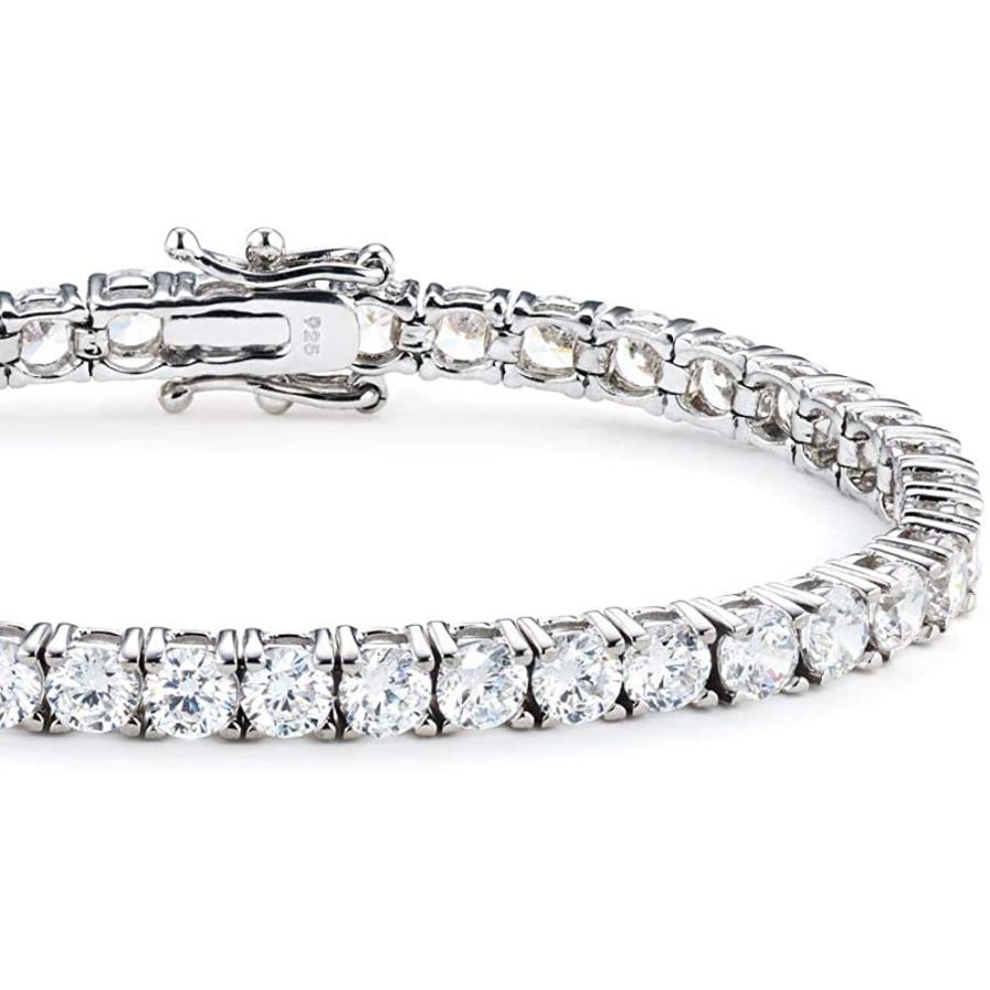 注目ブランド Gift From New York ブレスレット レディース 10ct テニスブレスレット プラチナ 仕上げ シルバー925 金属アレルギー対応 女 超歓迎 Mtkbrasil Com Br