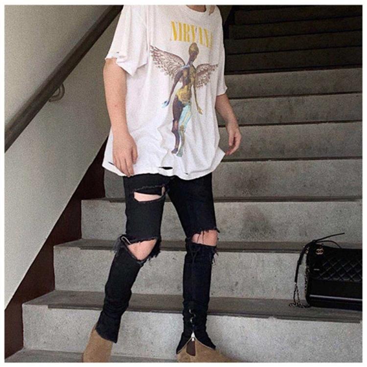 Fear Of God フィアオブゴッド Fog Essentials 青春ファッション High Street Nirvanaニルヴァーナエンジェルショートスリーブtシャツ Fearofgod 25 ネイビーオーシャン 通販 Yahoo ショッピング