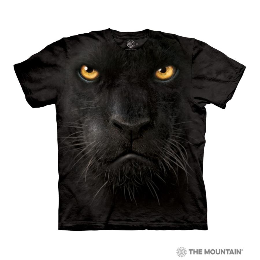 ザ・マウンテン ブラック パンサー フェイス 動物 Tシャツ ザ・マウンテン ブラック パンサー フェイス 動物 Tシャツ