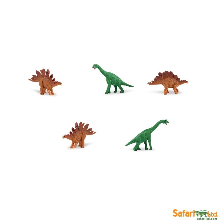 サファリ ブラキオサウルス＆ステゴサウルス アソート 恐竜 ミニ