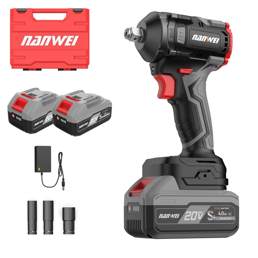 NANWEI 充電式インパクトレンチ 最大トルク350Nm マキタ18Vバッテリー