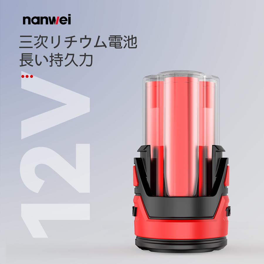 NANWEI レシプロソー 12V充電式ノコギリ 電動のこぎり コードレス 2.0