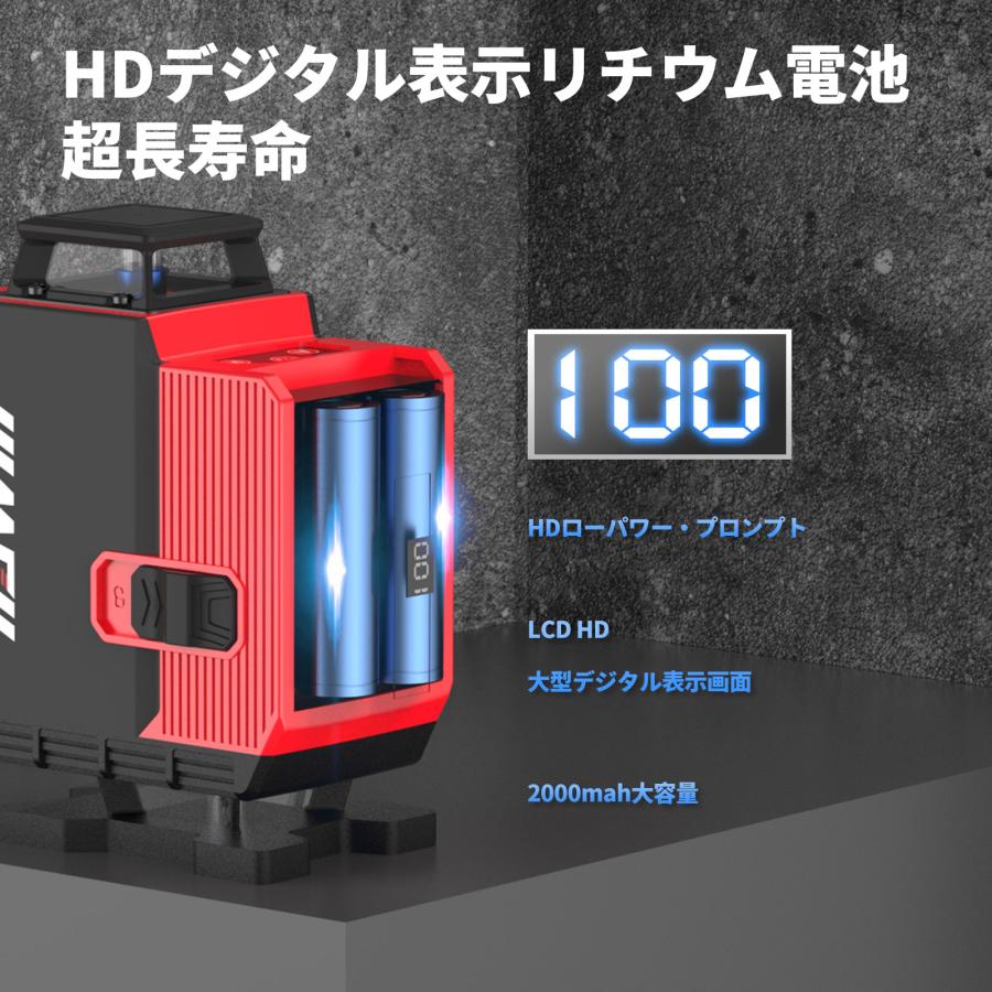 ナウィン レーザー墨出し器 4D 12/16ライン グリーンレーザー