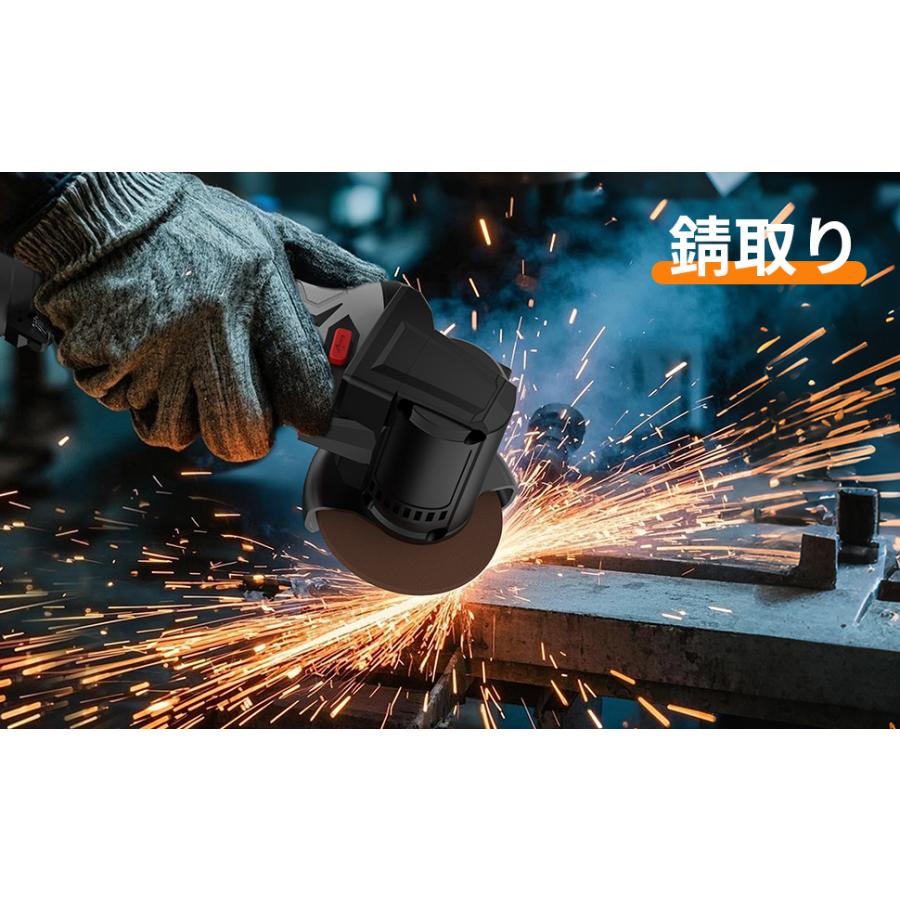 NANWEI ミニディスクグラインダー充電式 マキタ18Vバッテリー対応 小型