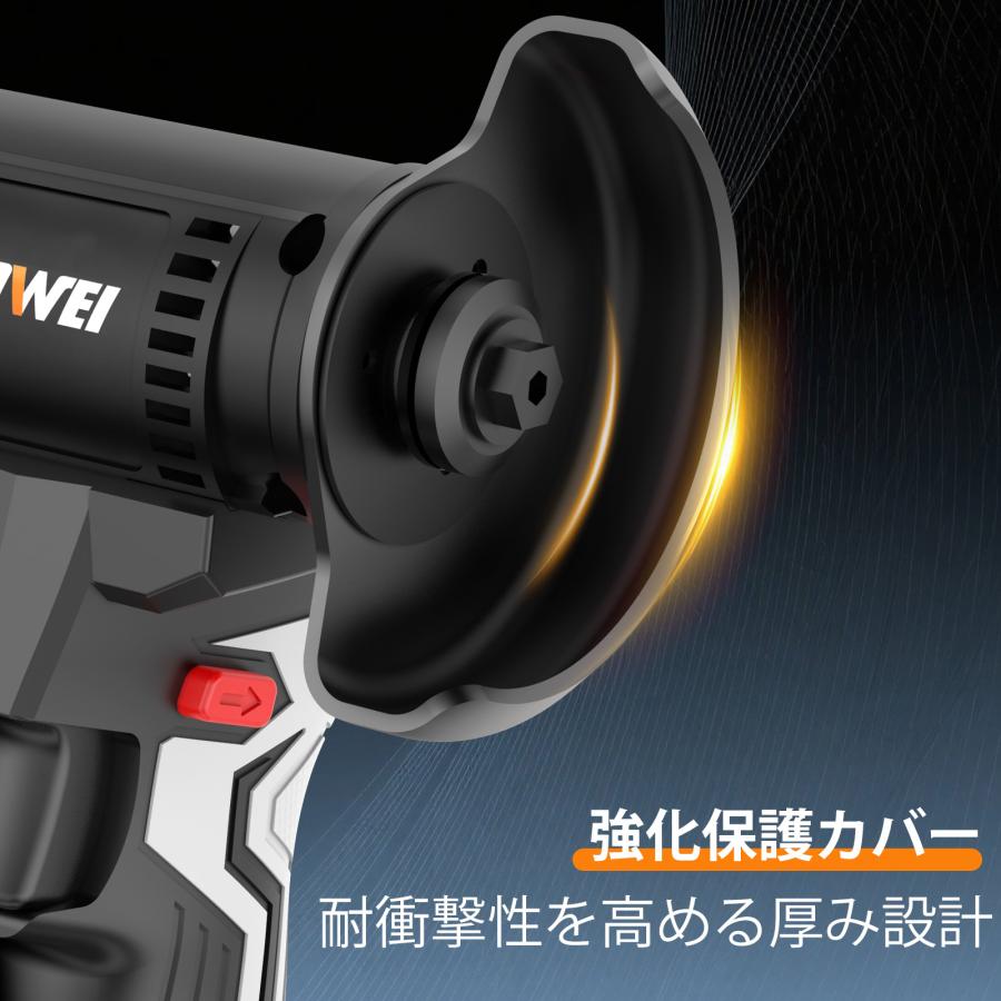 NANWEI ミニディスクグラインダー充電式 マキタ18Vバッテリー対応 小型