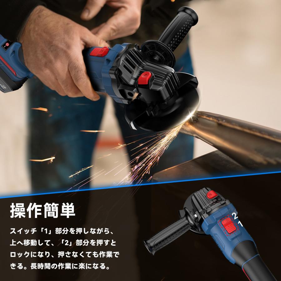 NANWEI 充電式ディスクグラインダー 【マキタ18Vバッテリー互換