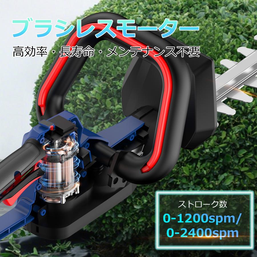 NANWEI ヘッジトリマー 充電式 電動ヘッジトリマー マキタ18V