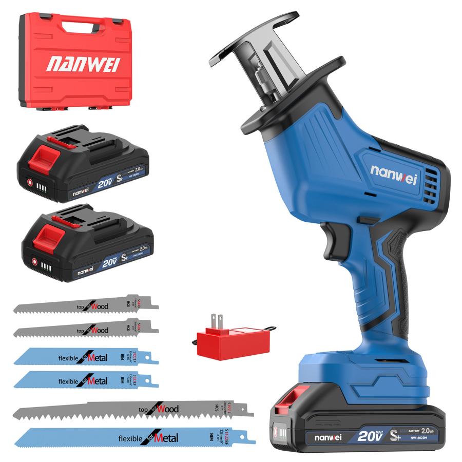 NANWEI 充電式レシプロソー マキタ18Vバッテリー対応 電動ノコギリ