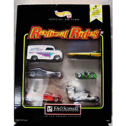 【F・A・Oシュワルツ限定】HW 6NEWLY TOOLED 1998 FIRST EDITIONS CARS★RADICAL RIDES