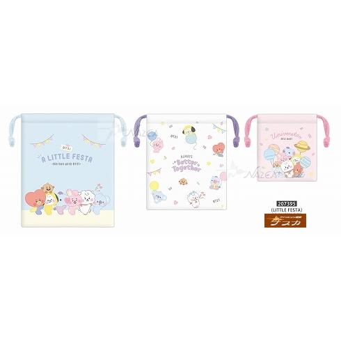 BT21 巾着 きんちゃく 3点セット☆メール便なら￥240で全国へ（バッグ