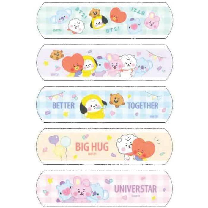 BT21 ばんそうこう 絆創膏 日本製 メール便なら￥220で全国へ 防弾少年 