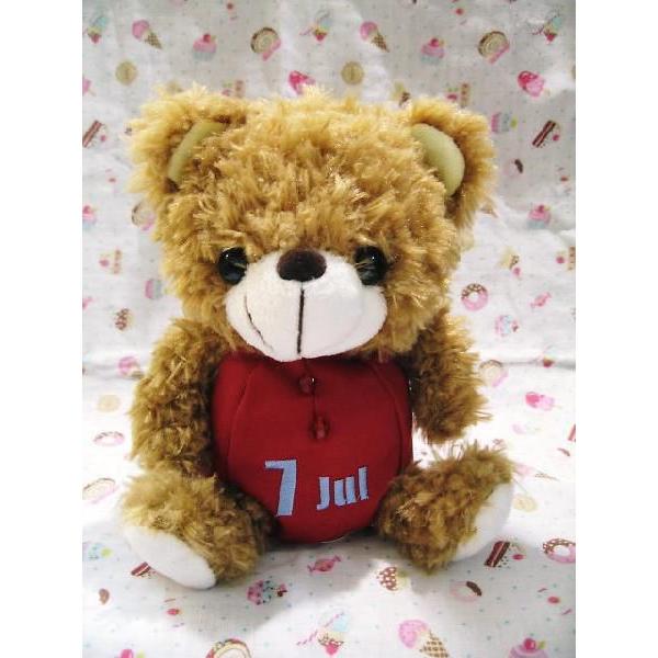 バースデー メモリアル ベアー ヌイグルミ BEAR'S365 ぬいぐるみ『7月