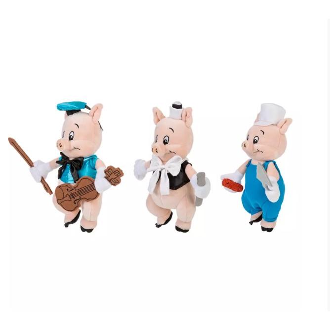 Disney US版 ディズニーストア 3匹のこぶた プラッシュ セット