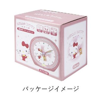 sanrio（サンリオ） 時計 目覚まし時計 連続秒針 ライト付き ベル