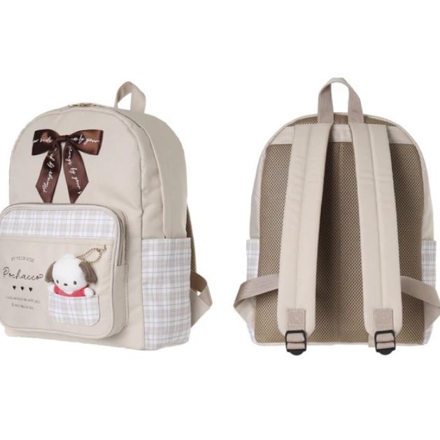 サンリオ バッグ Dパック　送料無料　クロミ シナモロール ポチャッコ　SANRIO ぬい付デイパック 旅行 通学 バック 14L ミニリュック リュック パック A4 243353の画像