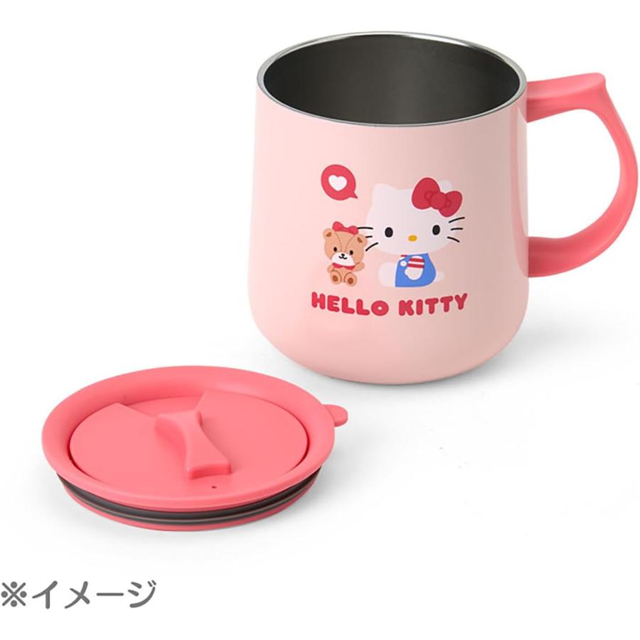 ハローキティ サンリオ ハローキティ フタ付き ステンレスマグ 360ml