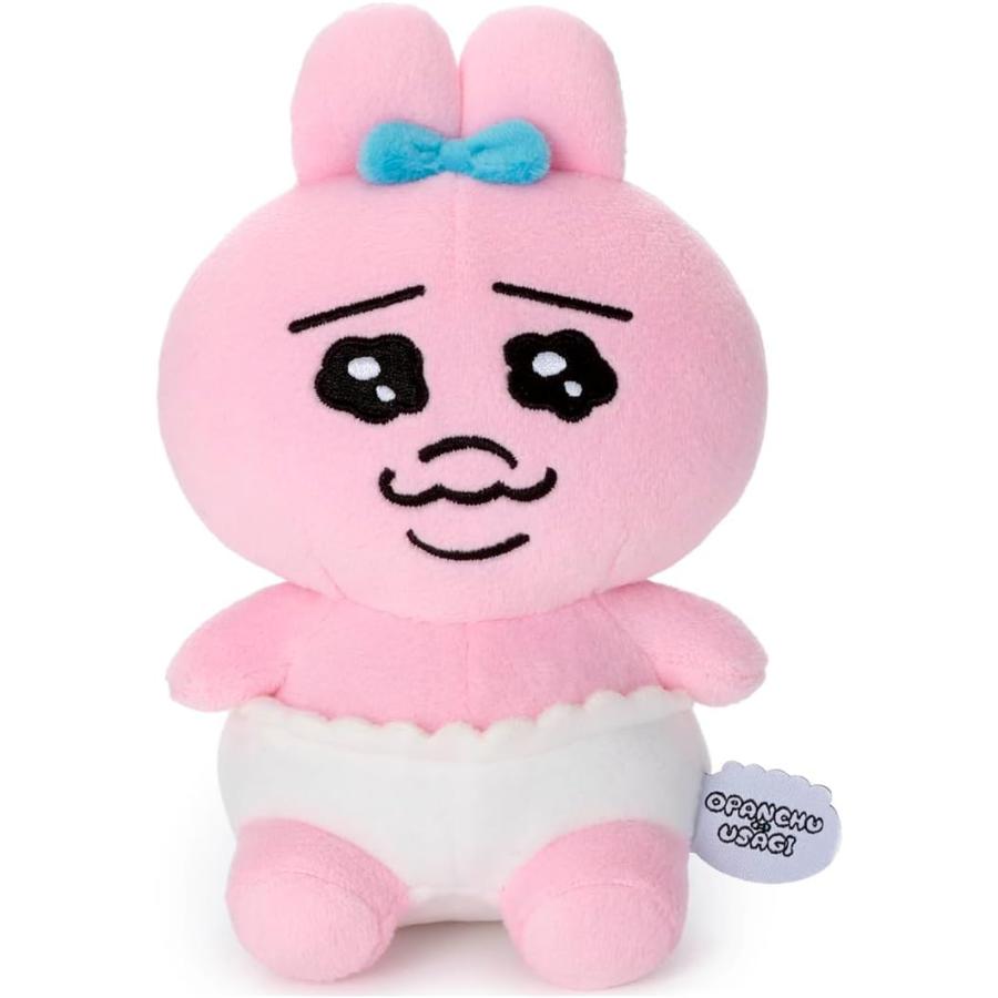 ♡美品♡おぱんちゅうさぎ＆モモンガ♡色々ぬいぐるみマスコット♡まとめ売り♡新品♡ 新品》大人気おぱんちゅうさぎのぬいぐるみ（モノクロ・ノーマル・笑顔