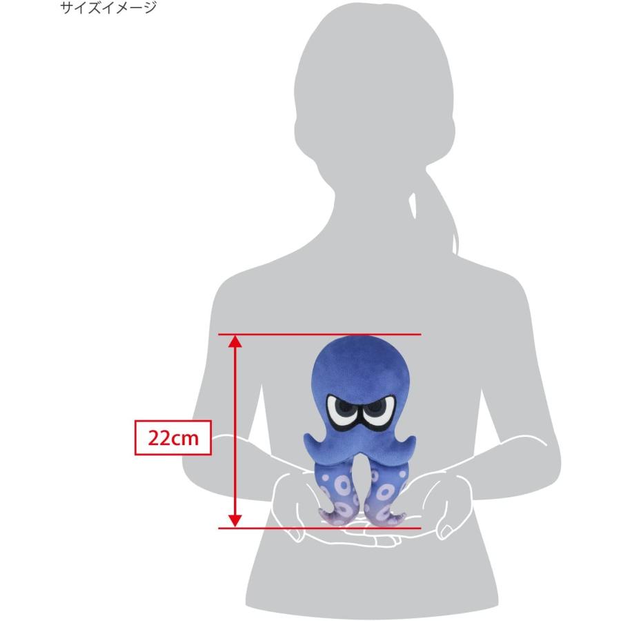 スプラトゥーン ぬいぐるみ タコ ブルー S 定形外なら2個迄￥240で