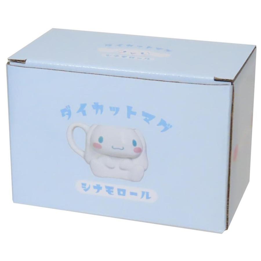 シナモロール サンリオ 陶器 マグカップ 200ml ダイカットマグ