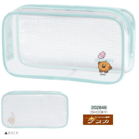 BT21 クリアボックス ペンポーチ クリアBOX ペンケース 定形外OK